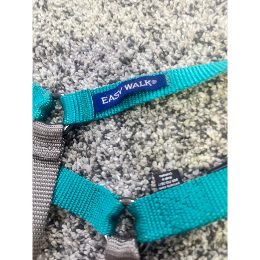 PetSafe Easy Walk No Pull Dog Harness Medium Teal Gray Adjustable Training Gear - Picture 5 of 7